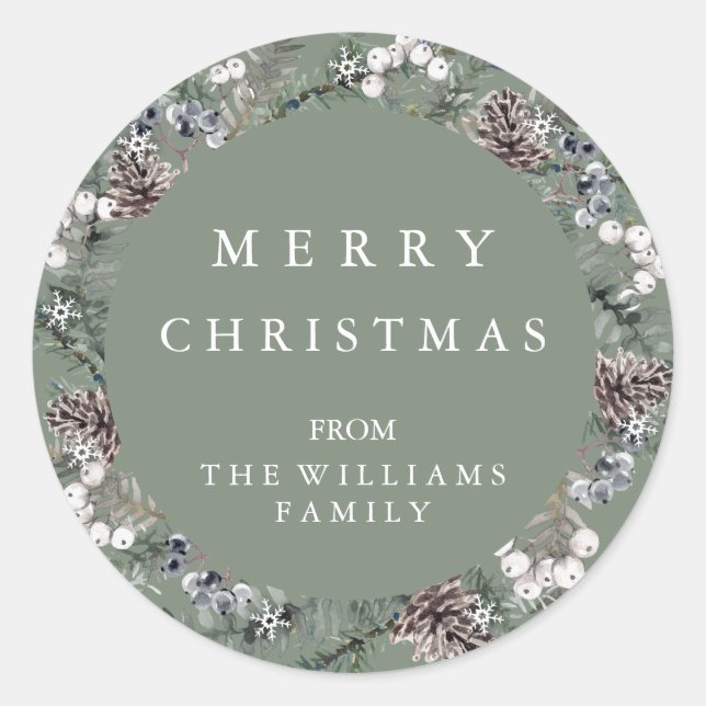 Merry Christmas Sticker (Front)