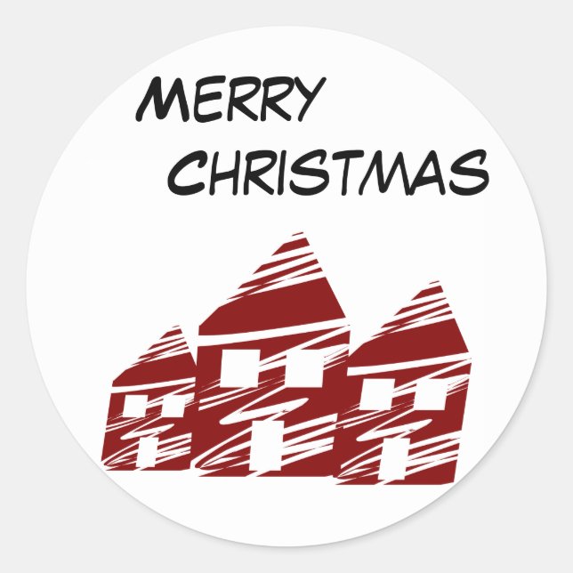 Merry Christmas Sticker (Front)