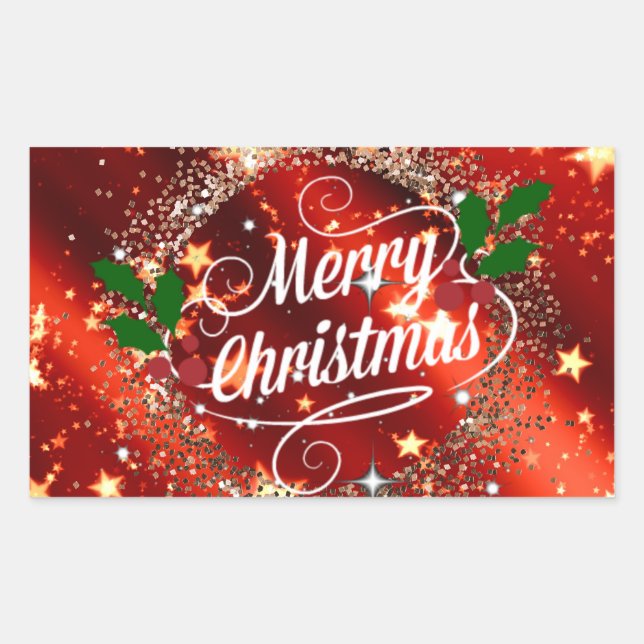 Merry Christmas Sticker (Front)