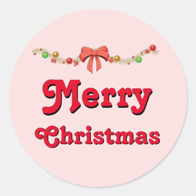 Merry Christmas Stickers (Front)