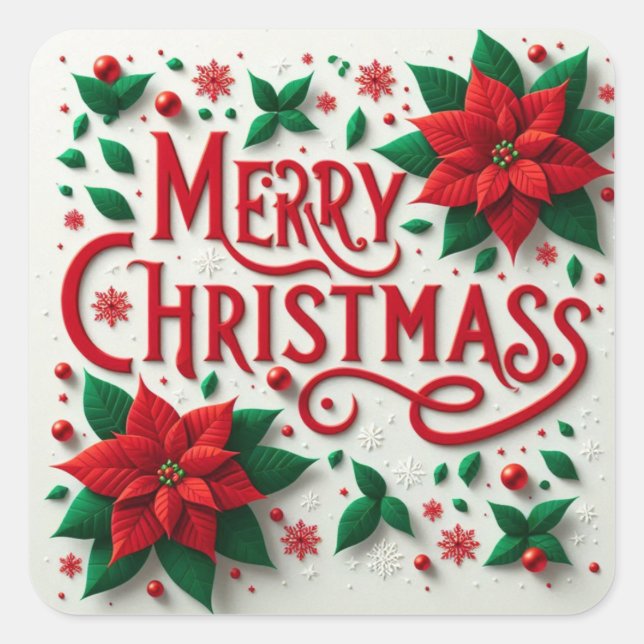Merry Christmas Stickers  (Front)