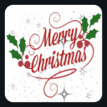 Merry Christmas Stickers<br><div class="desc">Merry Christmas Stickers</div>