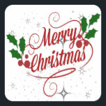 Merry Christmas Stickers<br><div class="desc">Merry Christmas Stickers</div>