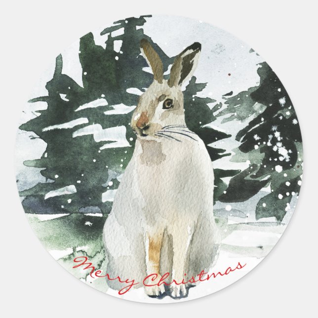 Merry christmas stickers labels giftwrap holidays (Front)