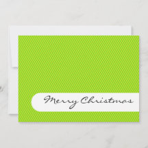 Merry Christmas - Stripes - Greetings Card