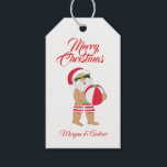 Merry Christmas Summer Santa Claus Beach Ball Gift Tags<br><div class="desc">Merry Christmas Summer Santa Claus Beach Ball

See matching collection</div>