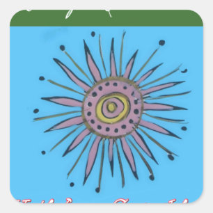 Merry Christmas Sunshine Holiday.png Square Sticker