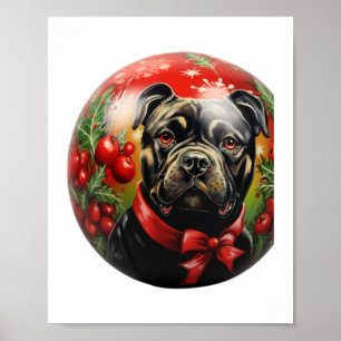 Merry Christmas Sussex Spaniel Poster