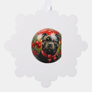 Merry Christmas Sussex Spaniel Tree Decoration Card
