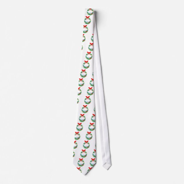 merry christmas swans tie (Front)