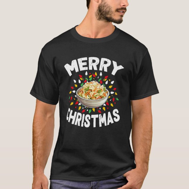 Merry Christmas Sweaters Funny Food Lover Coleslaw (Front)