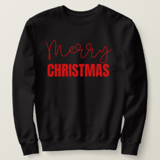 Merry Christmas Sweatshirt, Oversized Graphic  Sweatshirt