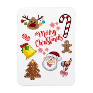 Merry Christmas Symbols Magnet