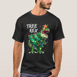Merry Christmas T Rex Dinosaur Funny Boys Kids Fam T-Shirt