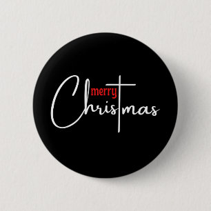 Merry Christmas T-Shirt 6 Cm Round Badge