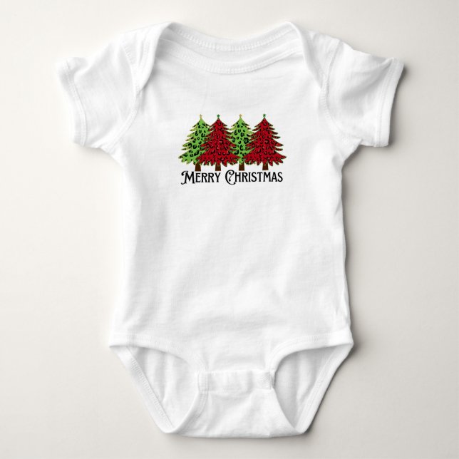Merry Christmas T-Shirt Baby Bodysuit (Front)