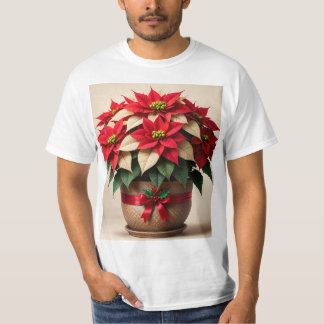 Merry Christmas T-shirt flower