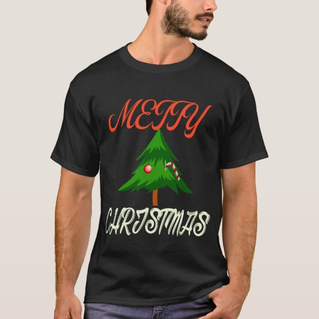 Merry Christmas T-Shirt – Holiday Festive Graphic  (Front)