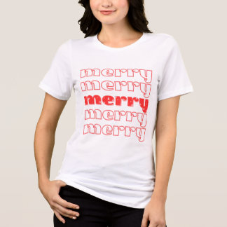 Merry Christmas T-Shirt Tri-Blend Shirt