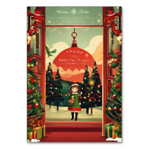 Merry Christmas Table Card