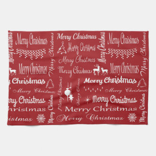 Merry Christmas Tea Towel