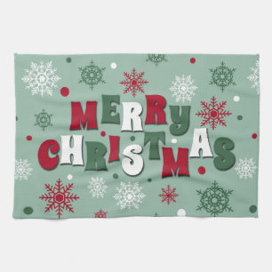 Merry Christmas Tea Towel