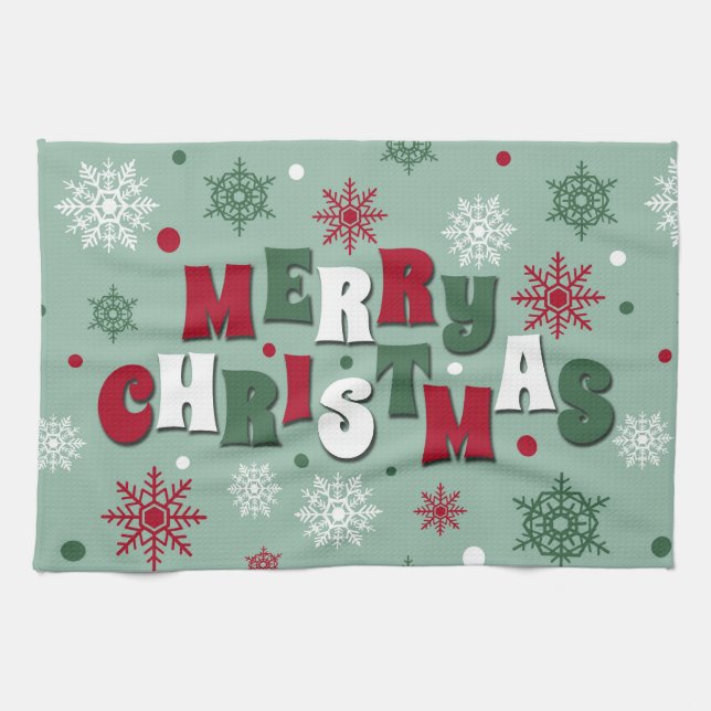 Merry Christmas Tea Towel (Horizontal)