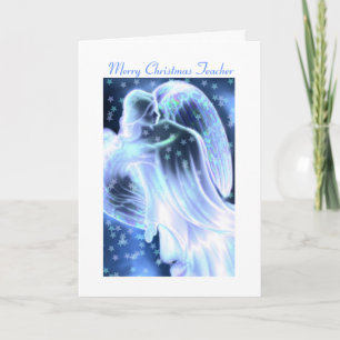 Merry Christmas Teacher  - Angel Greeting Card
