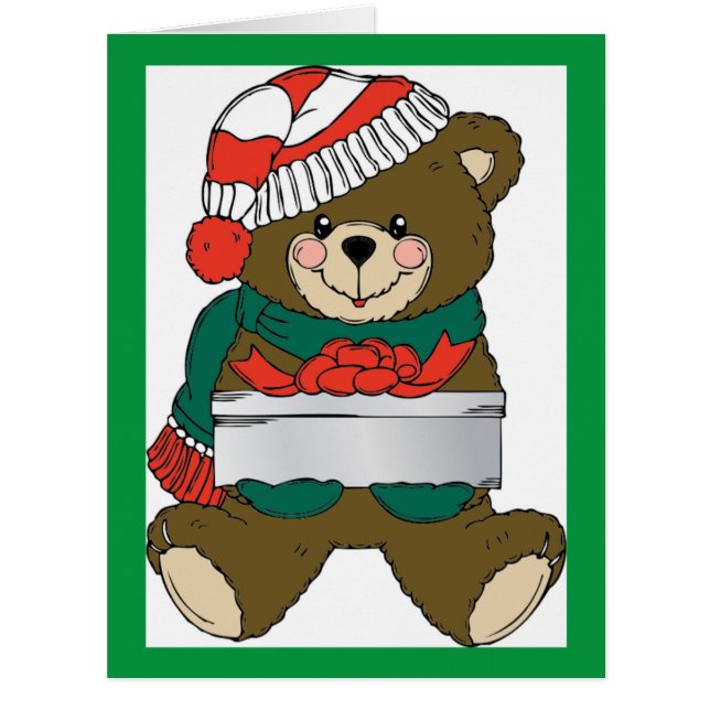 "MERRY CHRISTMAS" TEDDY BEAR (Front)