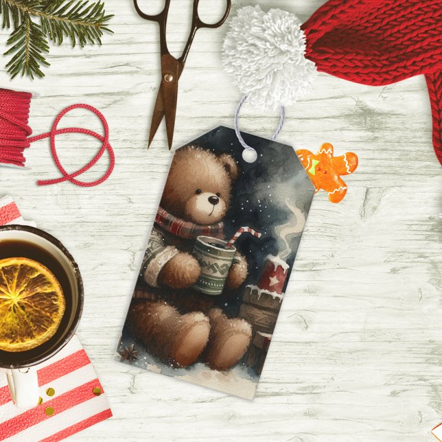 Merry Christmas Teddy Bear Gift Tags (Creator Uploaded)