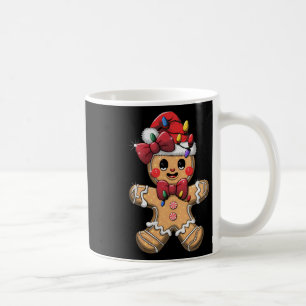 Merry Christmas Tee Gingerbread Santa Pyjamas Girl Coffee Mug