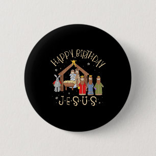 Merry Christmas Tee Uni-christian Family Group Chi 6 Cm Round Badge