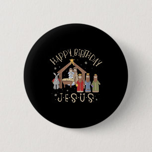 Merry Christmas Tee Uni-christian Family Group Chi 6 Cm Round Badge