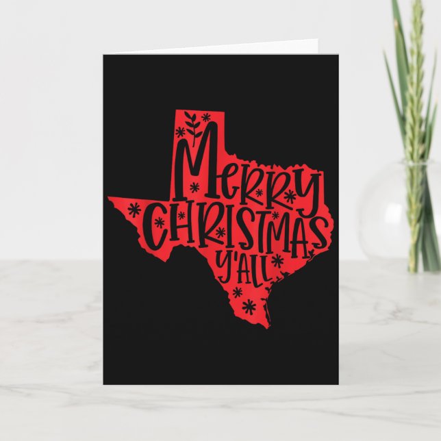Merry Christmas Texas  Card (Front)