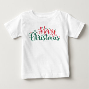 Merry christmas Text Baby T-Shirt