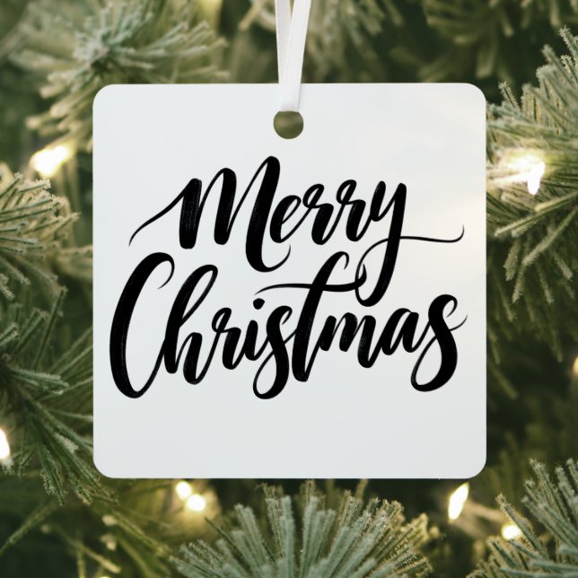 Merry Christmas Text Ornament (Insitu)