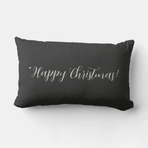 Merry Christmas text Sweet Dreams Lumbar Cushion