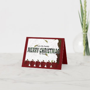 Merry Christmas Thank You Card
