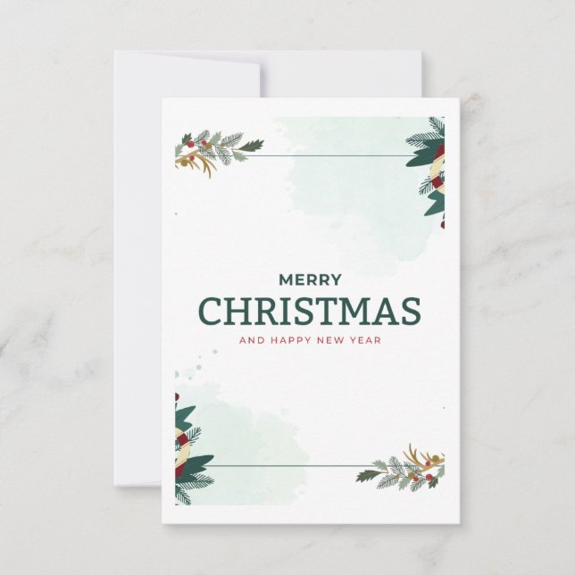 Merry Christmas Thank You Card (Front)