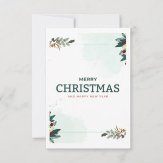 Merry Christmas Thank You Card