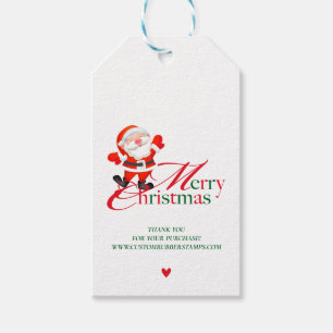 Merry Christmas Thank you For Purchase Simple Gift Tags