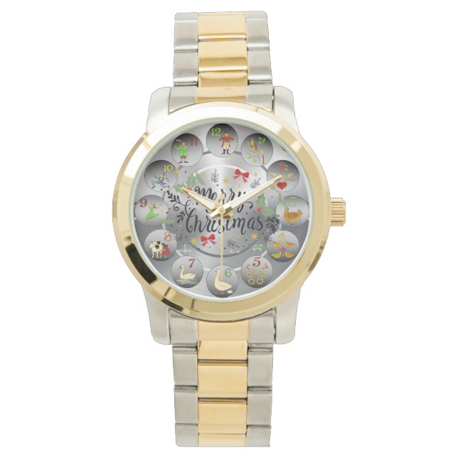 Merry Christmas ~ The 12 Days Of Christmas ~ Watch (Front)