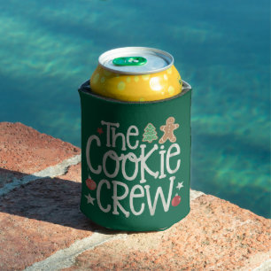 Merry Christmas The Cookie Crew Xmas Matching Can Cooler