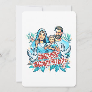 Merry Christmas - The Holy Family Invitation