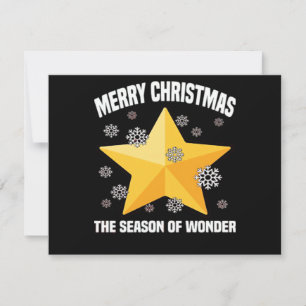 MERRY CHRISTMAS - THE SEASON OF WONDER Star and S