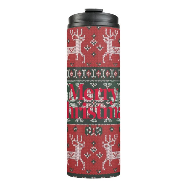 Merry Christmas Thermal Tumbler (Front)