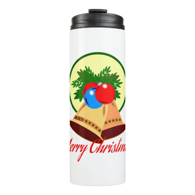 Merry Christmas Thermal Tumbler (Front)