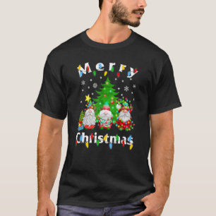 Merry Christmas Three Gnomes Squad Family Matching T-Shirt