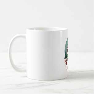 Merry Christmas Three Santa Elf Reindeer Siamese C Coffee Mug