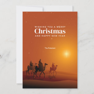 Merry Christmas   Three Wise Men Greeting Card